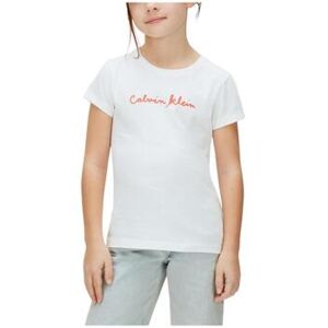 T-shirt enfant Calvin Klein Jeans LVCKJA17GYAF Blanc 4 ans,6 ans,8 ans,10 ans,12 ans,14 ans Meisjes T-shirt enfant Calvin Klein Jeans LVCKJA17GYAF Blanc 4 ans,6 ans,8 ans,10 ans,12 ans,14 ans Meisjes