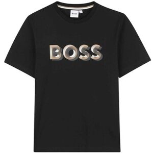 T-shirt enfant BOSS GT16245 Noir 8 ans,10 ans,12 ans,14 ans,16 ans Jongens T-shirt enfant BOSS GT16245 Noir 8 ans,10 ans,12 ans,14 ans,16 ans Jongens