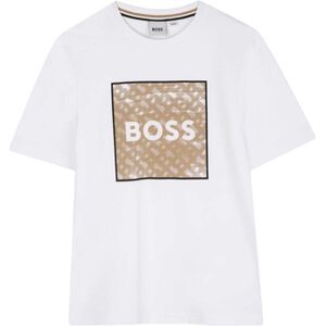 T-shirt enfant BOSS GT17690 Blanc 4 ans,6 ans Jongens T-shirt enfant BOSS GT17690 Blanc 4 ans,6 ans Jongens