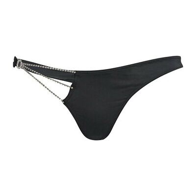 Strings Lascana String Strass Noir EU L Dames Strings Lascana String Strass Noir EU L Dames