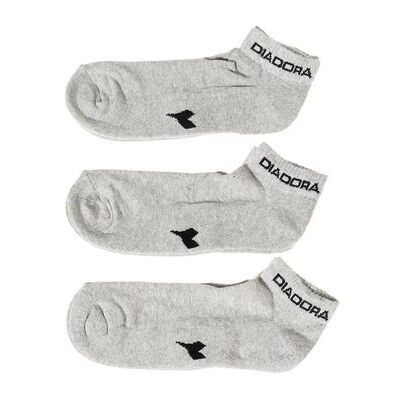 Diadora Pack-3 Chaussettes de Sport Grises - Unisex - Taille UK 2.5-5 Diadora Pack-3 Chaussettes de Sport Grises - Unisex - Taille UK 2.5-5