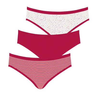 Slips Athena Slips, lot de 3, MODE Rouge FR 44 / 46 Dames Slips Athena Slips, lot de 3, MODE Rouge FR 44 / 46 Dames
