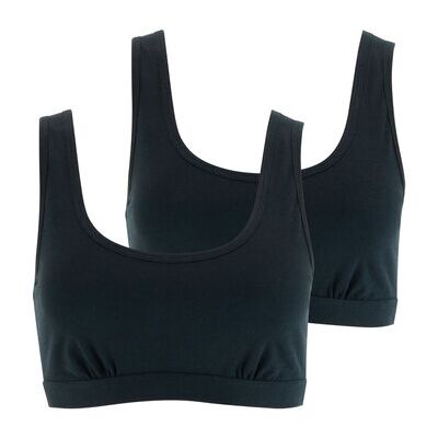 Brassières Athena - Lot de 2 brassières femme Ecopack Basic Noir EU S,EU M,EU L Dames Brassières Athena - Lot de 2 brassières femme Ecopack Basic Noir EU S,EU M,EU L Dames