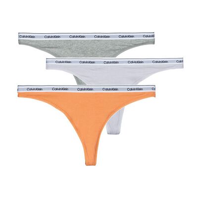 Strings Calvin Klein Jeans THONG 3PK X3 Multicolore EU L,EU XL Dames Strings Calvin Klein Jeans THONG 3PK X3 Multicolore EU L,EU XL Dames