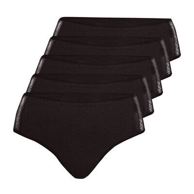 Slips Athena Slips pour fuites urinaires, lot de 5 Noir EU M,EU L,EU XL Dames Slips Athena Slips pour fuites urinaires, lot de 5 Noir EU M,EU L,EU XL Dames