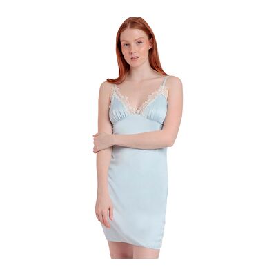 Chemises de nuit Admas Nuisette Guipur Bleu EU S,EU M,EU L,EU XL Dames Chemises de nuit Admas Nuisette Guipur Bleu EU S,EU M,EU L,EU XL Dames