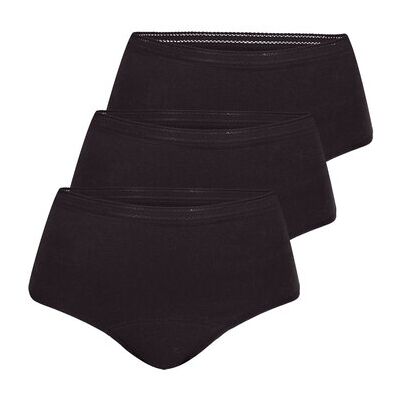 Culottes & slips Athena Culottes menstruelles taille haute, lot de 3 Noir EU S,EU M,EU L Dames Culottes & slips Athena Culottes menstruelles taille haute, lot de 3 Noir EU S,EU M,EU L Dames
