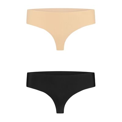 Strings Bye Bra Pack x2 strings Invisible Multicolore EU S,EU M,EU XL Dames Strings Bye Bra Pack x2 strings Invisible Multicolore EU S,EU M,EU XL Dames