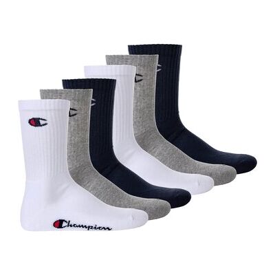 Chaussettes Champion Pack de 6 - Bleu, Blanc, Gris - Chaussettes Chaussettes Champion Pack de 6 - Bleu, Blanc, Gris - Chaussettes