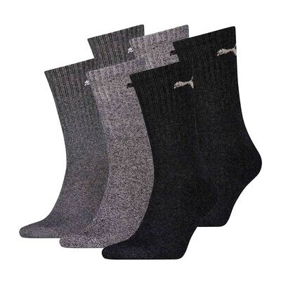 PUMA Pack de 6 Chaussettes Homme Gris - Chaussettes PUMA Pack de 6 Chaussettes Homme Gris - Chaussettes