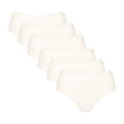 Slips Sloggi Femme Slip Paquet de 6 GO Daily Cotton Midi 6P Blanc EU S,EU L,EU XL Dames Slips Sloggi Femme Slip Paquet de 6 GO Daily Cotton Midi 6P Blanc EU S,EU L,EU XL Dames