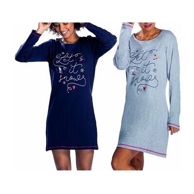 Chemises de nuit Ozabi Pyjama COTON MELISSA BROWN ALPES LIQUETTE Pack de 2 Multicolore EU S,EU L Dames Chemises de nuit Ozabi Pyjama COTON MELISSA BROWN ALPES LIQUETTE Pack de 2 Multicolore EU S,EU L Dames