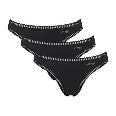 Strings Sloggi Femme String Paquet de 3 GO Crush String C3P Noir EU S,EU XL,EU XS Dames Strings Sloggi Femme String Paquet de 3 GO Crush String C3P Noir EU S,EU XL,EU XS Dames