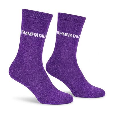 Collants & bas Ozabi Chaussettes Femme Lurex Message Humoristique 2143 VIOLET Multicolore 36 / 41 Dames Collants & bas Ozabi Chaussettes Femme Lurex Message Humoristique 2143 VIOLET Multicolore 36 / 41 Dames