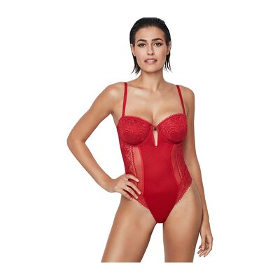 Bodys Selmark Body bustier préformé armaturé AURUM Rouge 100B,85B,90B,95B Dames Bodys Selmark Body bustier préformé armaturé AURUM Rouge 100B,85B,90B,95B Dames
