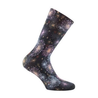 Collants & bas Kindy Mi-chaussettes imprimées feu d'artifice viscose de bambou Noir 37 / 41 Dames Collants & bas Kindy Mi-chaussettes imprimées feu d'artifice viscose de bambou Noir 37 / 41 Dames
