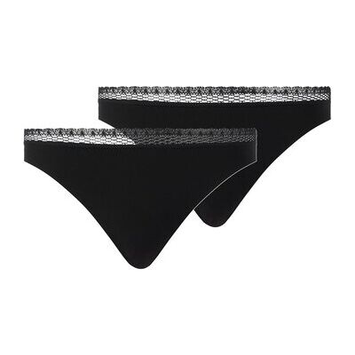 Strings Chantelle Femme String Paquet de 2 Tanga Cozy Chic 2P Noir EU L,EU XL Dames Strings Chantelle Femme String Paquet de 2 Tanga Cozy Chic 2P Noir EU L,EU XL Dames