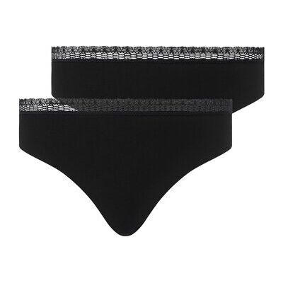 Slips Chantelle Femme Slip Paquet de 2 Slip Cozy Chic 2P Noir EU M,EU L Dames Slips Chantelle Femme Slip Paquet de 2 Slip Cozy Chic 2P Noir EU M,EU L Dames