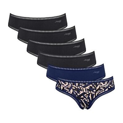 Slips Sloggi Femme Slip Paquet de 6 GO Crush Hipster C6P Multicolore EU S,EU M,EU L,EU XL,EU XS Dames Slips Sloggi Femme Slip Paquet de 6 GO Crush Hipster C6P Multicolore EU S,EU M,EU L,EU XL,EU XS Dames