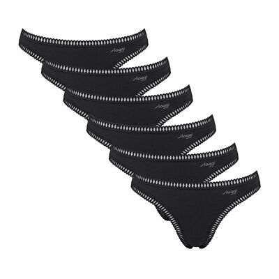 Strings Sloggi Femme String Paquet de 6 GO Crush String C6P Noir EU S,EU XS Dames Strings Sloggi Femme String Paquet de 6 GO Crush String C6P Noir EU S,EU XS Dames