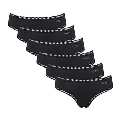 Slips Sloggi Femme Slip Paquet de 6 GO Crush Hipster C6P Noir EU S,EU M,EU XL,EU XS Dames Slips Sloggi Femme Slip Paquet de 6 GO Crush Hipster C6P Noir EU S,EU M,EU XL,EU XS Dames