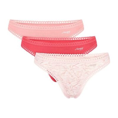 Strings Sloggi Femme String Paquet de 3 GO Crush String C3P Multicolore EU S Dames Strings Sloggi Femme String Paquet de 3 GO Crush String C3P Multicolore EU S Dames