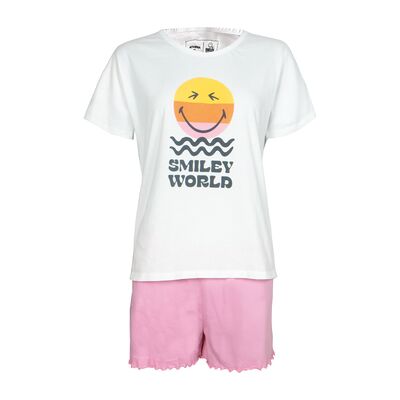 Pyjamas / Chemises de nuit Athena Pyjama court SMILEYWORLD Multicolore EU S,EU L,EU XL Dames Pyjamas / Chemises de nuit Athena Pyjama court SMILEYWORLD Multicolore EU S,EU L,EU XL Dames