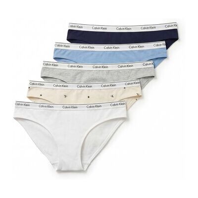 Slips Calvin Klein Jeans Bikini 5Pk Multicolore EU S,EU M,EU L,EU XL,EU XS Dames Slips Calvin Klein Jeans Bikini 5Pk Multicolore EU S,EU M,EU L,EU XL,EU XS Dames