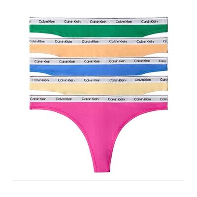 Slips Calvin Klein Jeans Thong 5 Pk Vert EU S,EU M,EU L,EU XL,EU XS Dames Slips Calvin Klein Jeans Thong 5 Pk Vert EU S,EU M,EU L,EU XL,EU XS Dames