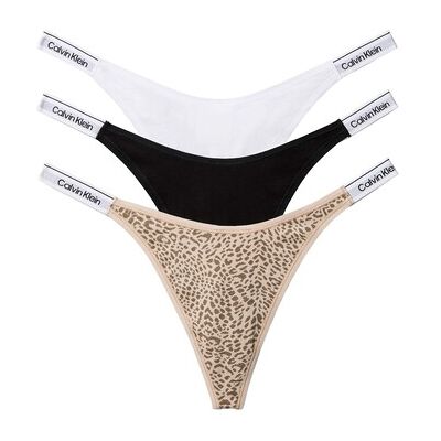 Slips Calvin Klein Jeans Dipped Thong 3Pk Noir EU L,EU XL,EU XS Dames Slips Calvin Klein Jeans Dipped Thong 3Pk Noir EU L,EU XL,EU XS Dames