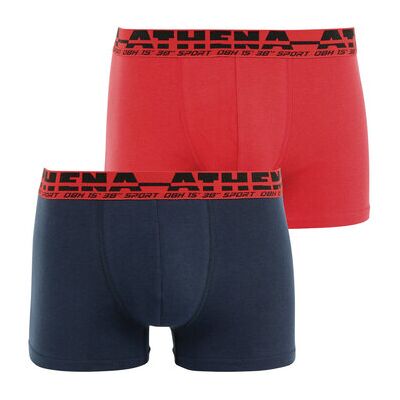 Boxers Athena Boxer, lot de 2, EASY SPORT Rouge EU XXL,EU S,EU M,EU L,EU XL,EU 3XL Heren Boxers Athena Boxer, lot de 2, EASY SPORT Rouge EU XXL,EU S,EU M,EU L,EU XL,EU 3XL Heren