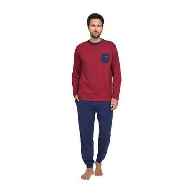 Ensembles de pyjama Kindy Pyjama long en coton peigné fines rayures Bleu T3,T2,T4 Heren Ensembles de pyjama Kindy Pyjama long en coton peigné fines rayures Bleu T3,T2,T4 Heren