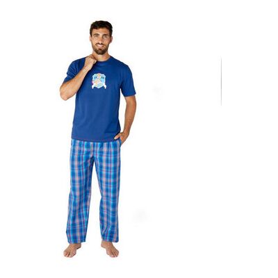 Ensembles de pyjama Achile Pyjama manches courtes et pantalon PIN UP Bleu T3,T2,T5,T4 Heren Ensembles de pyjama Achile Pyjama manches courtes et pantalon PIN UP Bleu T3,T2,T5,T4 Heren
