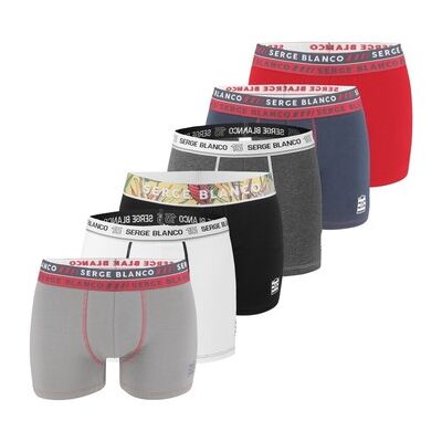 Boxers Serge Blanco Pack Surprise de 6 Boxers coton homme Noir EU XXL,EU M,EU L,EU XL,EU 3XL Heren Boxers Serge Blanco Pack Surprise de 6 Boxers coton homme Noir EU XXL,EU M,EU L,EU XL,EU 3XL Heren