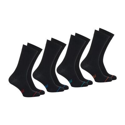 Chaussettes Athena Chaussettes hautes, lot de 4 paires, crew ECO PACK Noir 43 / 46,Unique Heren Chaussettes Athena Chaussettes hautes, lot de 4 paires, crew ECO PACK Noir 43 / 46,Unique Heren