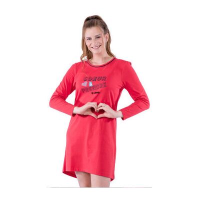 Chemises de nuit Achile Pyjama Liquette en pur coton "Coeur à prendre" Rouge T3,T2,T5,T4 Heren Chemises de nuit Achile Pyjama Liquette en pur coton "Coeur à prendre" Rouge T3,T2,T5,T4 Heren