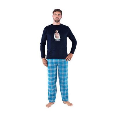Ensembles de pyjama Achile Pyjama long en pur coton jersey et bas en Flanelle THE FATHER Bleu T3,T2,T5,T4 Heren Ensembles de pyjama Achile Pyjama long en pur coton jersey et bas en Flanelle THE FATHER Bleu T3,T2,T5,T4 Heren