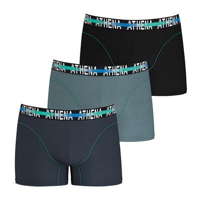 Boxers Athena Lot de 3 boxers homme Endurance 24H Multicolore EU XXL,EU S,EU M,EU L,EU XL Heren Boxers Athena Lot de 3 boxers homme Endurance 24H Multicolore EU XXL,EU S,EU M,EU L,EU XL Heren