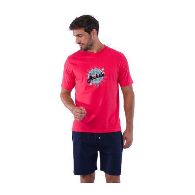 Ensembles de pyjama Achile Pyjama short en pur coton BEST BREAKFAST Rouge T3,T2,T4 Heren Ensembles de pyjama Achile Pyjama short en pur coton BEST BREAKFAST Rouge T3,T2,T4 Heren