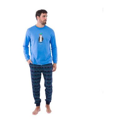 Ensembles de pyjama Achile Pyjama long avec jogging en pur coton THE COOL BOY Bleu T3,T2,T5,T4 Heren Ensembles de pyjama Achile Pyjama long avec jogging en pur coton THE COOL BOY Bleu T3,T2,T5,T4 Heren
