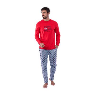 Ensembles de pyjama Achile Pyjama long en pur coton "Coeur à prendre" Rouge T3,T2,T5,T4 Heren Ensembles de pyjama Achile Pyjama long en pur coton "Coeur à prendre" Rouge T3,T2,T5,T4 Heren