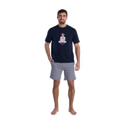 Ensembles de pyjama Achile Pyjama court en pur coton jersey "COOL BOY" Bleu T3,T2,T4 Heren Ensembles de pyjama Achile Pyjama court en pur coton jersey "COOL BOY" Bleu T3,T2,T4 Heren