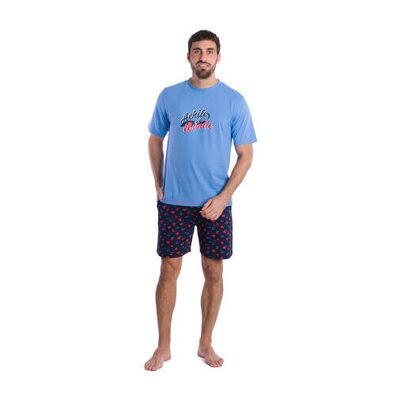 Ensembles de pyjama Achile Pyjama court en pur coton " et sa bande" Bleu T3,T2,T5,T4 Heren Ensembles de pyjama Achile Pyjama court en pur coton " et sa bande" Bleu T3,T2,T5,T4 Heren