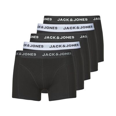 jack & jones Boxers Jack & Jones JACSOLID TRUNKS 5 PACK OP Noir EU XL Heren jack & jones Boxers Jack & Jones JACSOLID TRUNKS 5 PACK OP Noir EU XL Heren