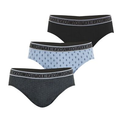 Slips Athena Slip, lot de 3, TONIC Gris EU XXL,EU S,EU M,EU L,EU XL,EU 3XL,EU 4XL Heren Slips Athena Slip, lot de 3, TONIC Gris EU XXL,EU S,EU M,EU L,EU XL,EU 3XL,EU 4XL Heren