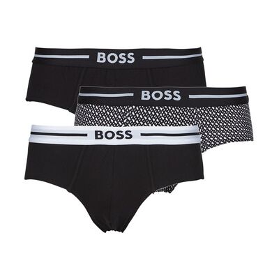 Slips BOSS HipBr 3P Bold Design Noir EU M Heren Slips BOSS HipBr 3P Bold Design Noir EU M Heren