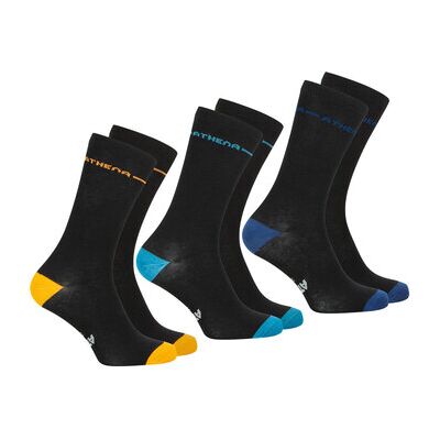 Chaussettes Athena Chaussettes mi-hautes, lot de 3 paires, EASY COLOR Noir 39 / 42 Heren Chaussettes Athena Chaussettes mi-hautes, lot de 3 paires, EASY COLOR Noir 39 / 42 Heren