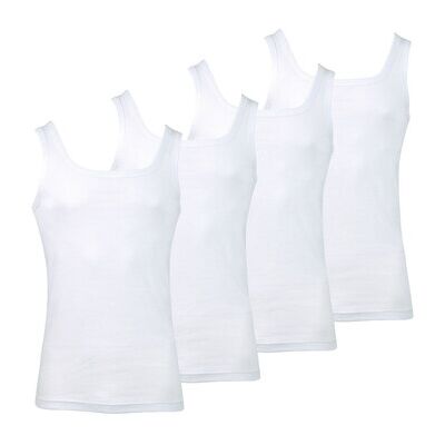 T-shirt Athena Débardeurs, lot de 4, ECOPACK Blanc EU XXL,EU M,EU L,EU XL Heren T-shirt Athena Débardeurs, lot de 4, ECOPACK Blanc EU XXL,EU M,EU L,EU XL Heren