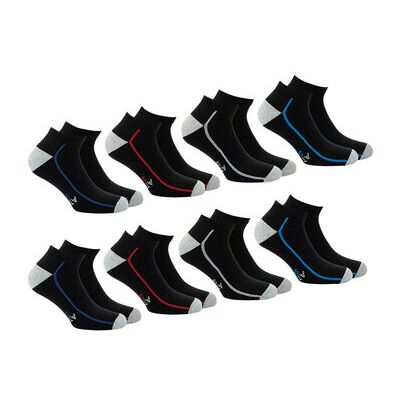 Chaussettes Athena Chaussettes de sport courtes, lot de 8 paires, ENDURANCE 24H Noir 39 / 42,43 / 46 Heren Chaussettes Athena Chaussettes de sport courtes, lot de 8 paires, ENDURANCE 24H Noir 39 / 42,43 / 46 Heren