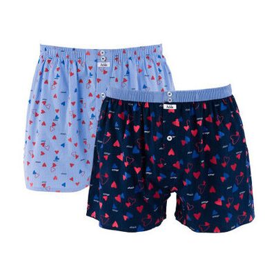 Bas de pyjama Achile Lot de 2 caleçons slippés en pur coton ALI Bleu T3,T2,T4 Heren Bas de pyjama Achile Lot de 2 caleçons slippés en pur coton ALI Bleu T3,T2,T4 Heren